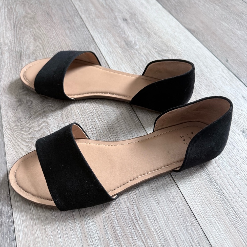 A New Day Black Keira Black Flats - Women’s Size 8.5